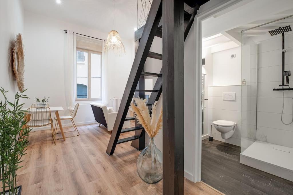 סן-אטיין  Le Boheme Superbe Loft Fonctionnel Et Central מראה חיצוני תמונה